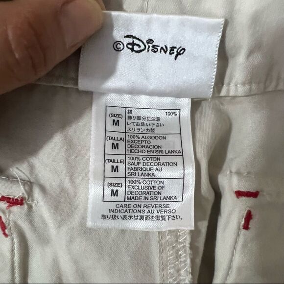 Walt Disney World Capri pant Sz off white Sz Medium - Picture 11 of 12